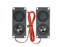 Speaker set 8 Ohm 5 Watt Stereo in enclosure